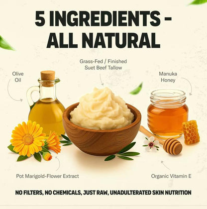 🌿“24H Hydration. 93% Less Acne.” One Jar. Face. Body. Lips. Family-Friendly.